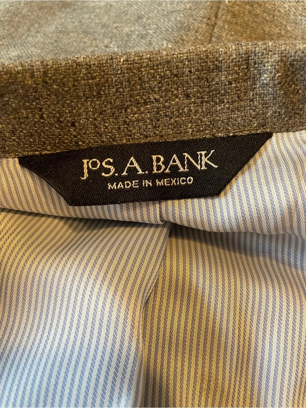 Jos A Bank Signature Collection 100% Silk Sport Coat Blazer Gray 41R Tailored